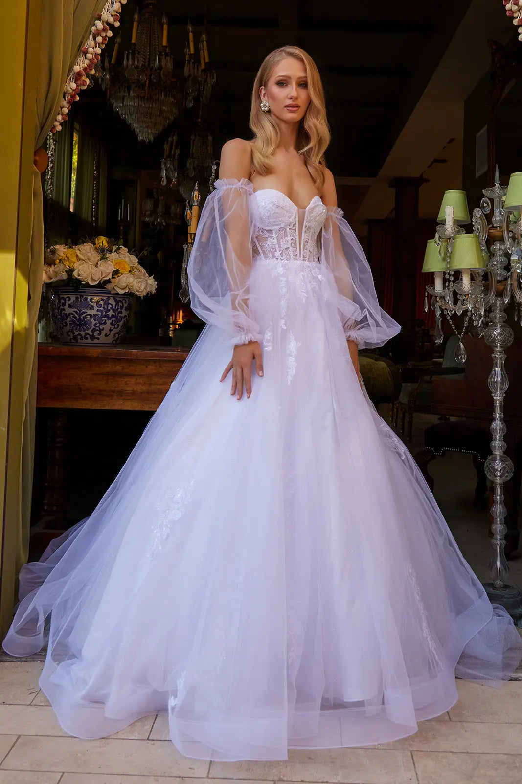 a-line silhouette wedding dress 1455