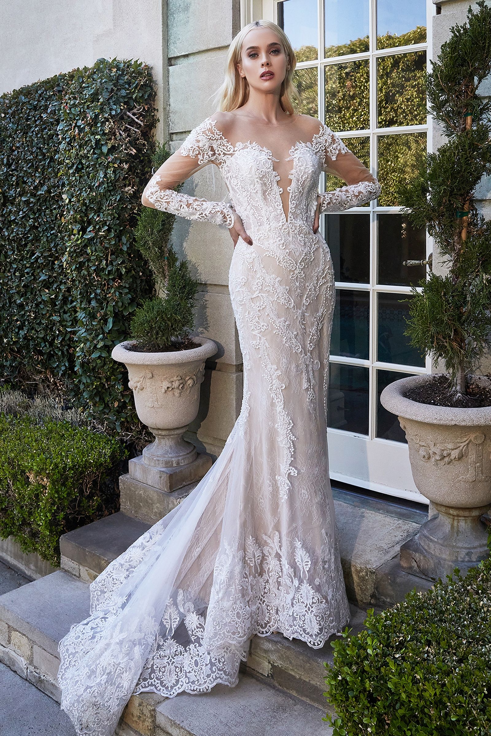The Riley Bohemian Lace Long Sleeve Mermaid Gown 8 The Riley Bohemian Lace Long Sleeve Mermaid Gown 8