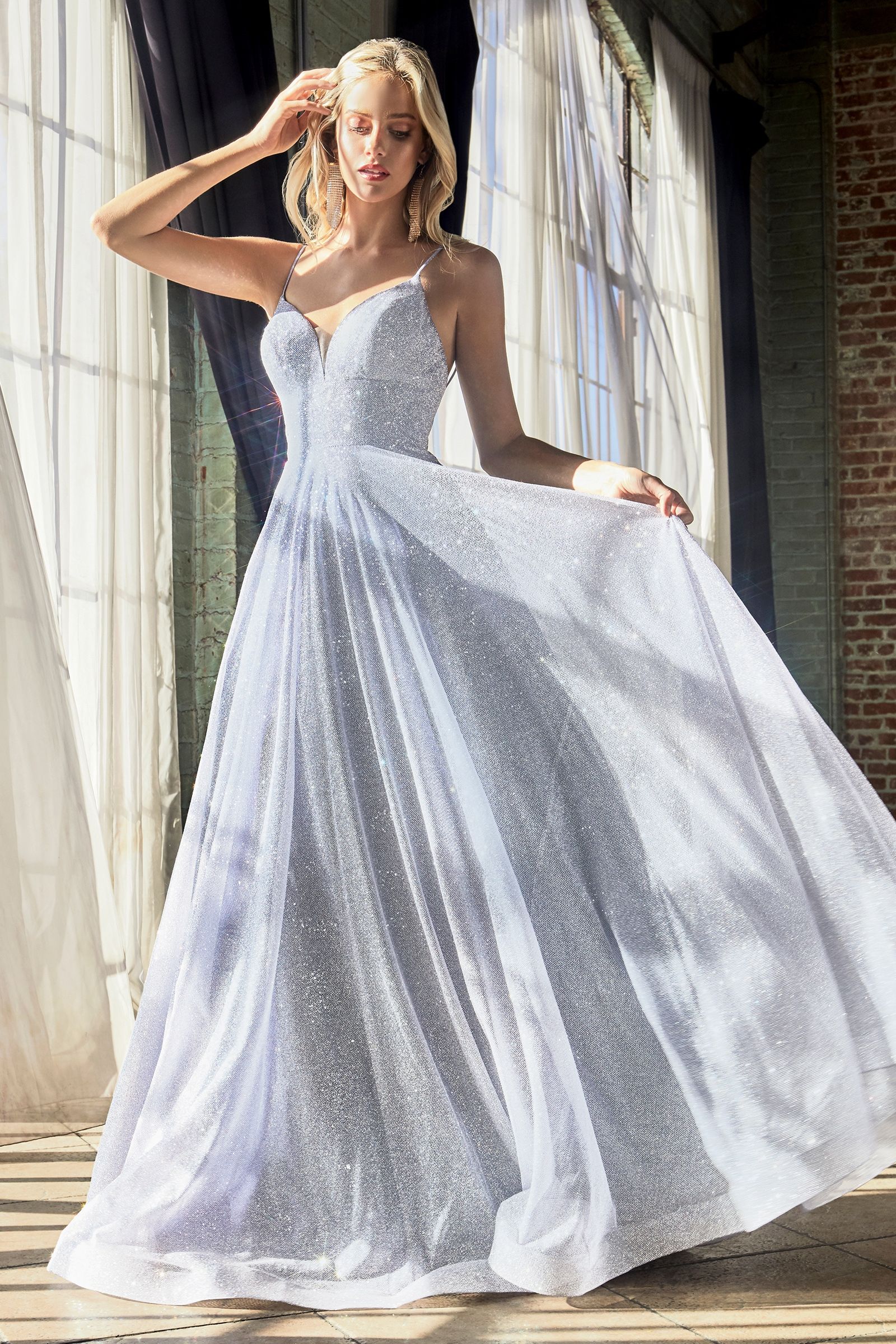 Glitter A-Line Gown Glitter A-Line Gown