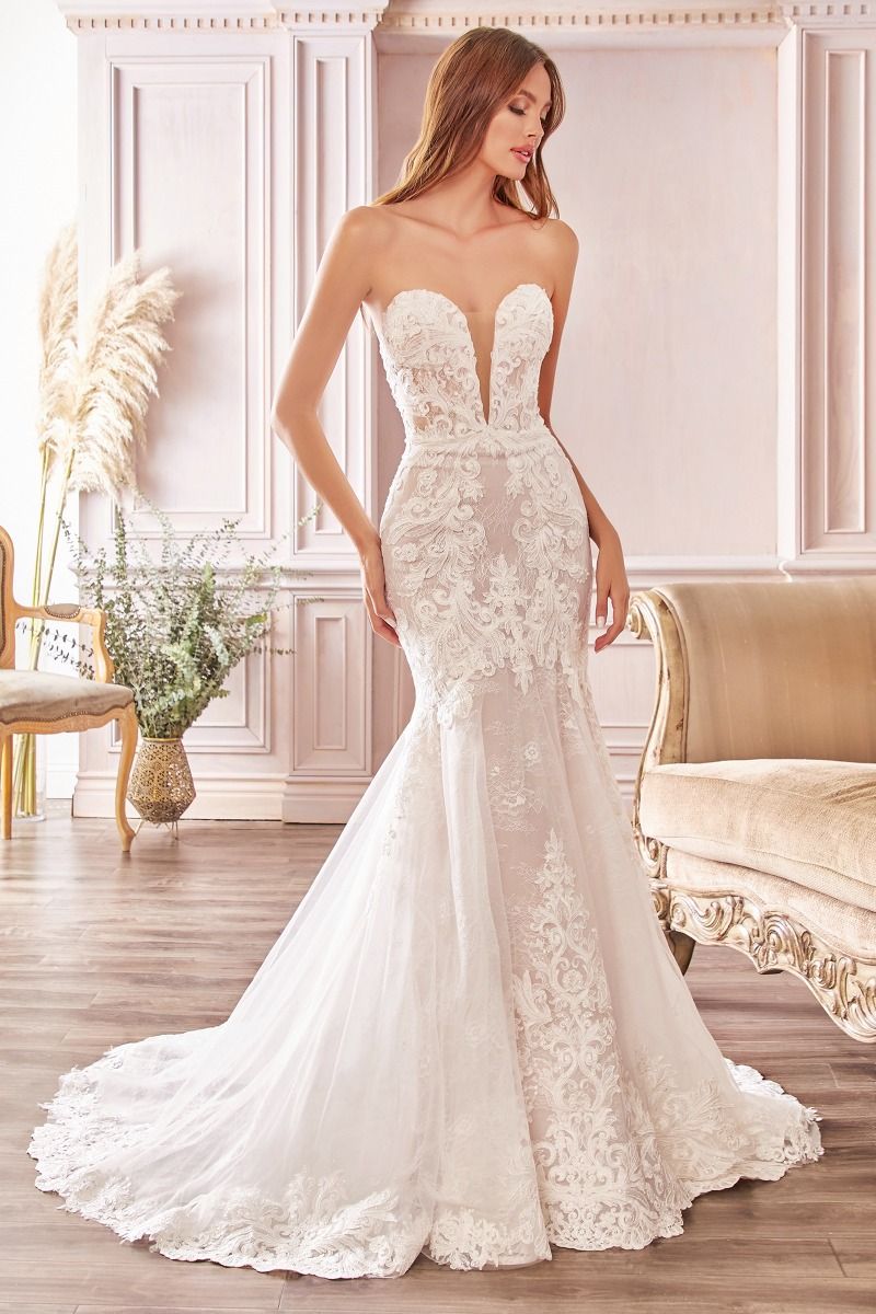 Strapless Wedding Gown – Tux-USA