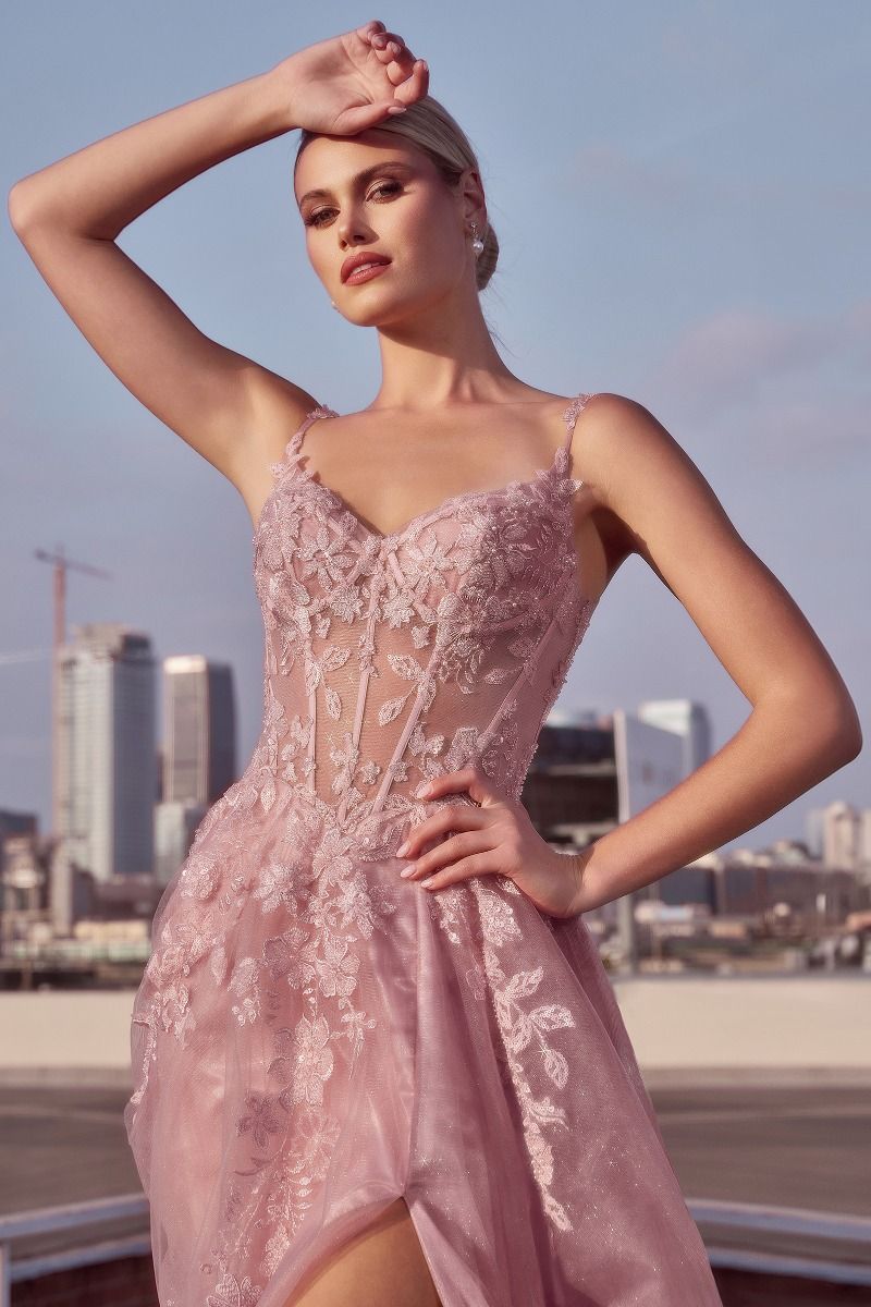 Freesia Gown - Mauve A-Line Layered Tulle Dress | Lady Black Tie Mauve / 6 Freesia Gown - Mauve A-Line Layered Tulle Dress | Lady Black Tie Mauve / 6