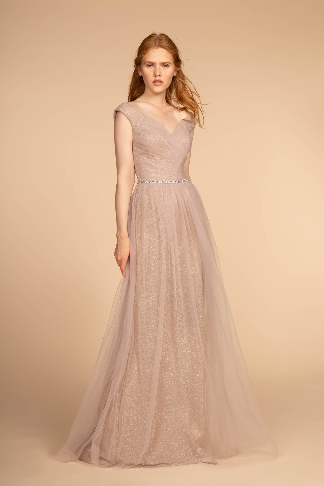 jewel neck maxi dress Mac Duggal 11832 Jewel Neck Long Sleeve Dress