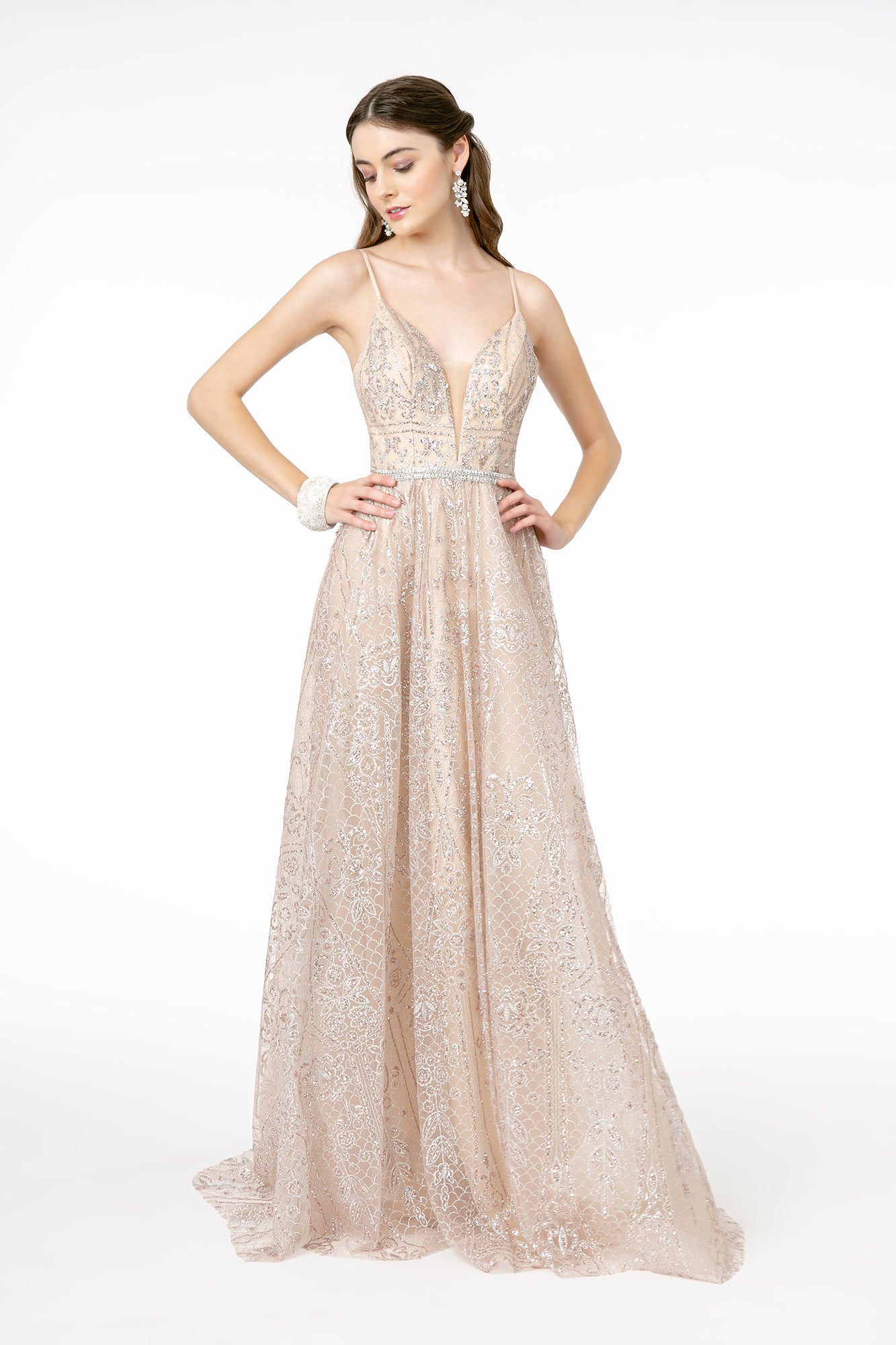 glitter mesh slitted maxi dress Women's Shiny Mesh Maxi Slit Dress