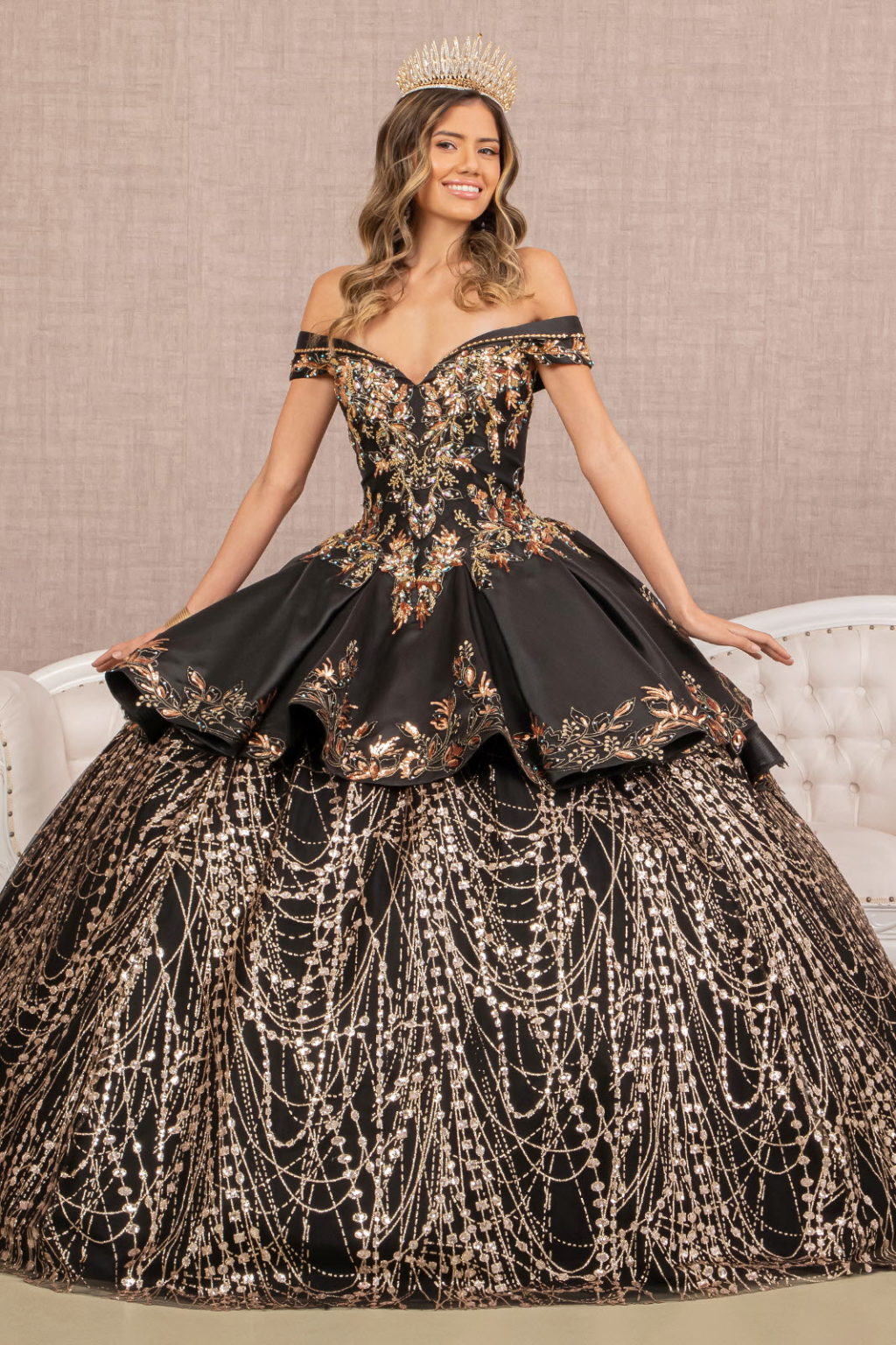 satin quinceanera dresses Elizabeth K