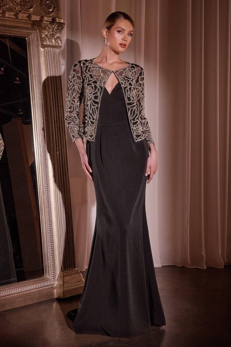 plus size formal dress jacket Long with Beaded Long-Sleeve Taupe / 22 birthday outfit emerald Altar'd State | Paityn size long evening gowns Material:Polyester/ Spandex