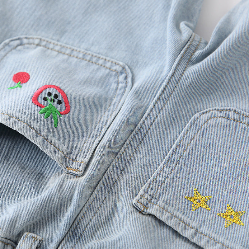 Arrival Autumn Girls Strawberry Pattern Denim Pants, MyKids-USA®, Jeans, MyKids-USA - - - - - - - .