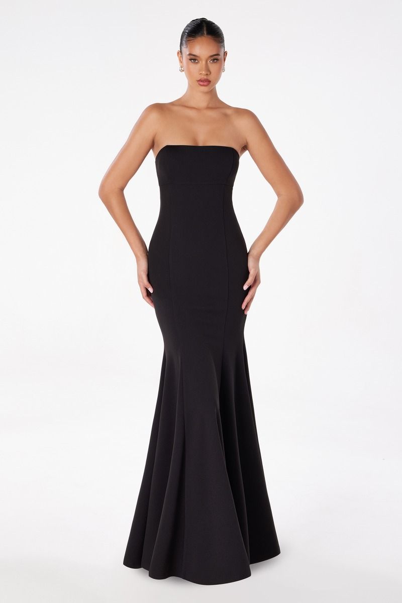 Strapless mermaid dress with corset back M / Royal Strapless mermaid dress with corset back M / Royal