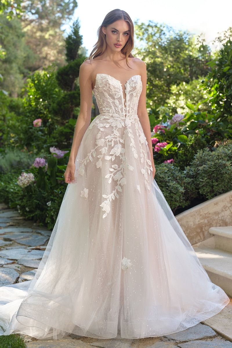 floral lace illusion dress Beaded Floral Lace Glitter Illusion Wedding Dress