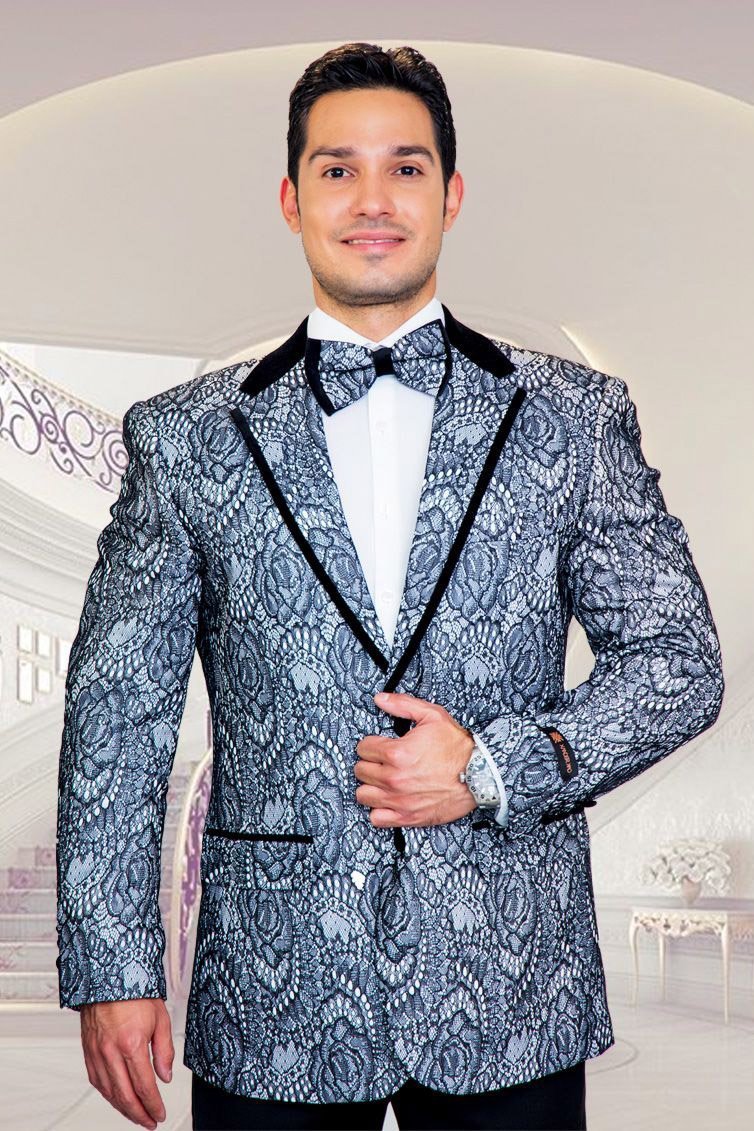 Atlantis Black Blazer Jacket Notch - S / Black - Venta