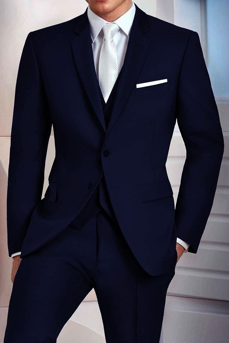 Tux-USA - Madison Midnight Navy Suit Jacket Notch 34R / Slim Tux-USA - Madison Midnight Navy Suit Jacket Notch 34R / Slim