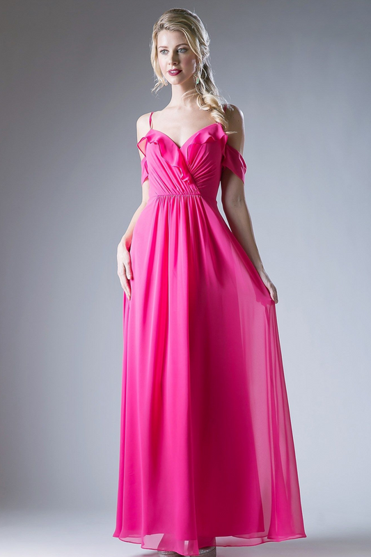 Chiffon Long Empire Waist Dress