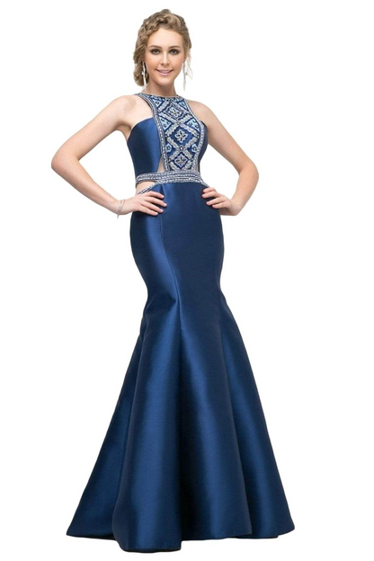 Halter Mermaid Mikado Gown