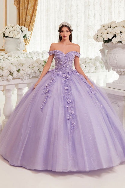 قبالة ثوب الكرة Quinceanera الكتف