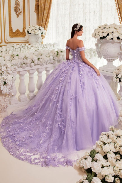 قبالة ثوب الكرة Quinceanera الكتف