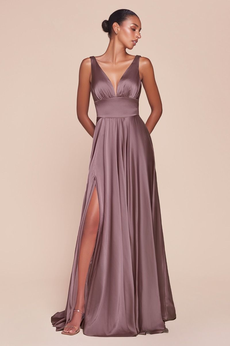 Soft Satin A-Line Dress