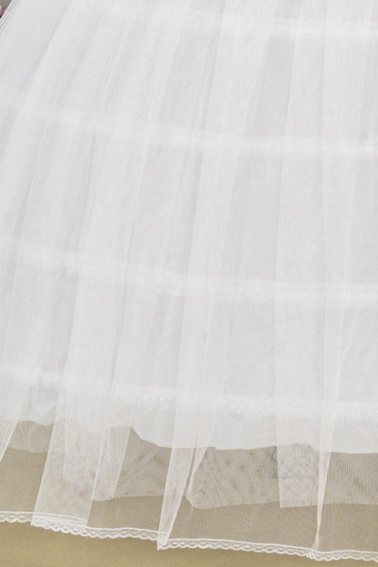 6-Hoops 2 Layers Tulle Premium Petticoat for Puffy & Full Heavy Quinceanera Dress