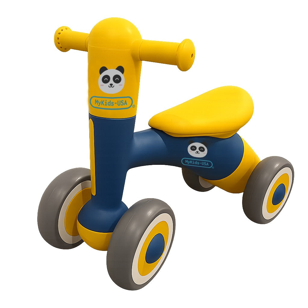 Adjustable Toddler Balance Bike (18–48 Months) – First Bike for Learning Balance, MyKids-USA®, Balance Bike, MyKids-USA - Color - Blue/Yellow - Size/Age - 1.5-3Y -  -  - BB1845.