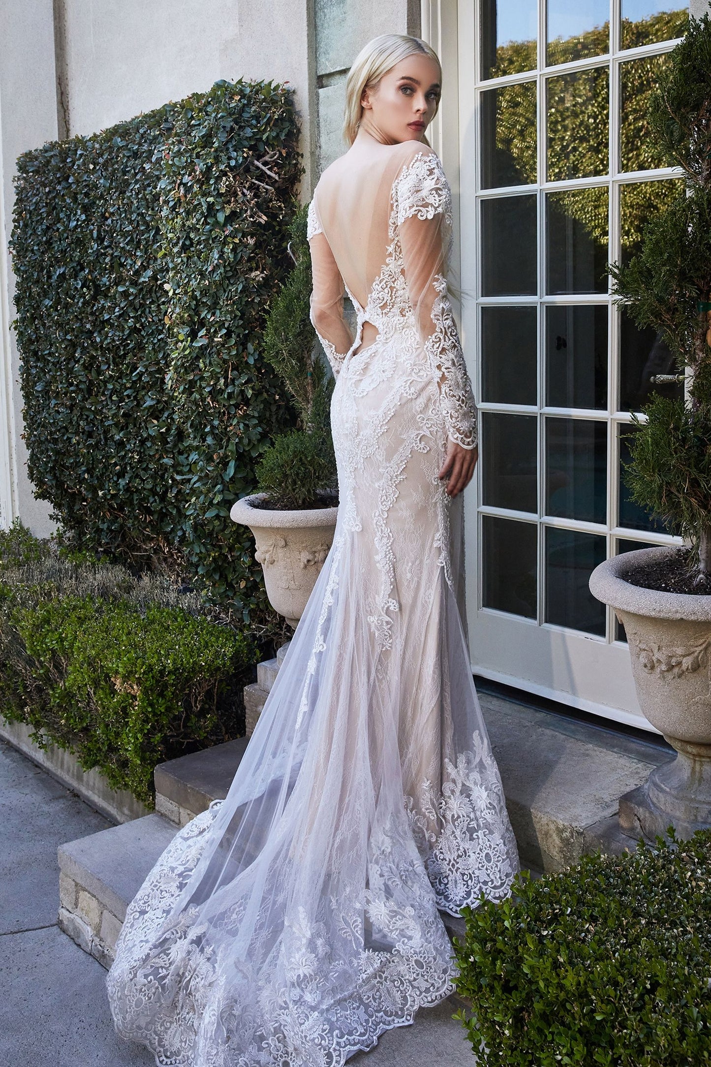 Bohemian Lace Mermaid Gown 12 / Off White