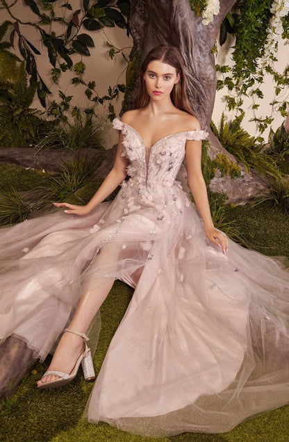 Hannah Blossom Applique Gown