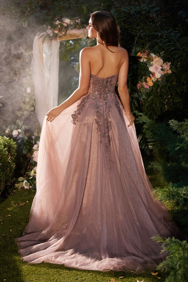 A-Line Layered Tulle Dress
