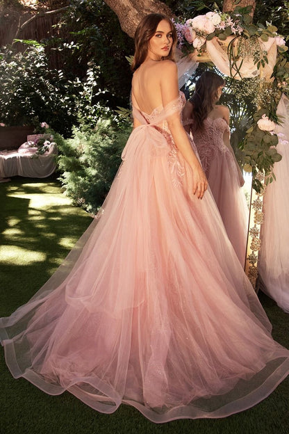 Layered Tulle Ball Gown