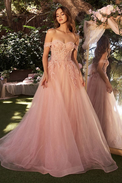 Layered Tulle Ball Gown