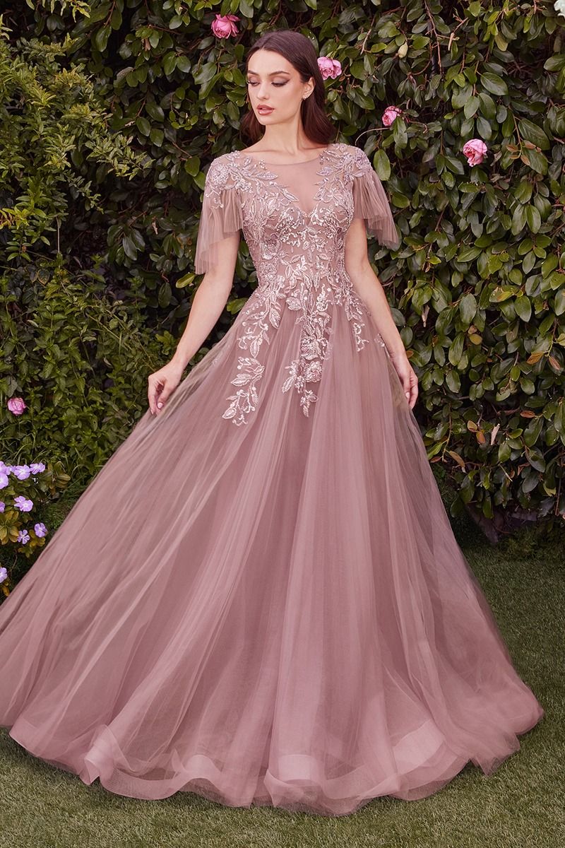 Estate Floral Tulle Gown