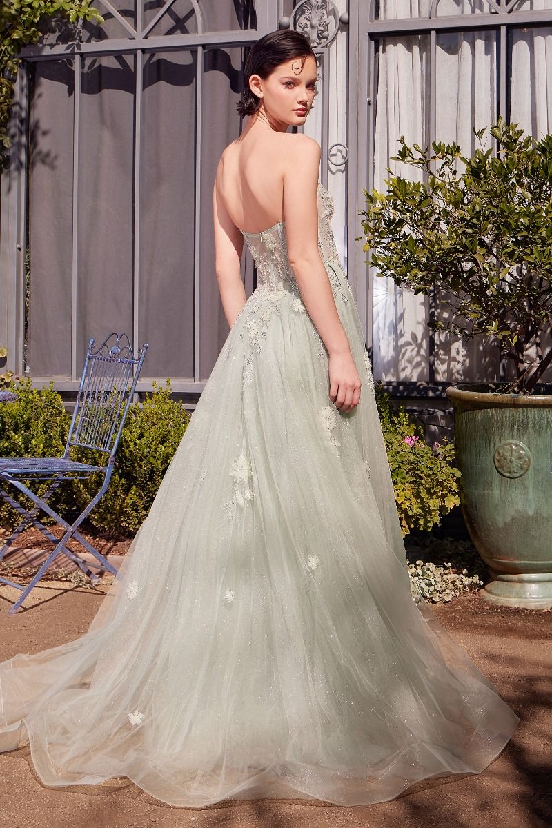 Sage Green Strapless Ball Gown 14 / Sage Sage Green Strapless Ball Gown 14 / Sage