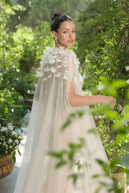 Morgan Feathered Cape