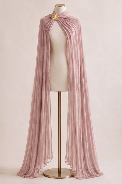 Luminescent Chiffon Scarf & Floral Accessory