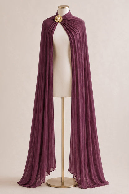 Luminescent Chiffon Scarf & Floral Accessory