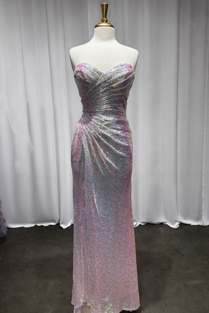 Strapless Sequin Gown