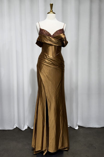 Bronze Fitted Gown