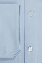 "Jamison" Blue Twill Spread Collar Dress Shirt