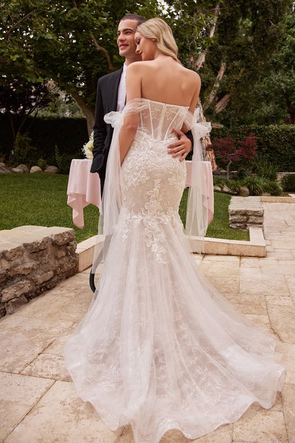 Off The Shoulder Mermaid Bridal Gown