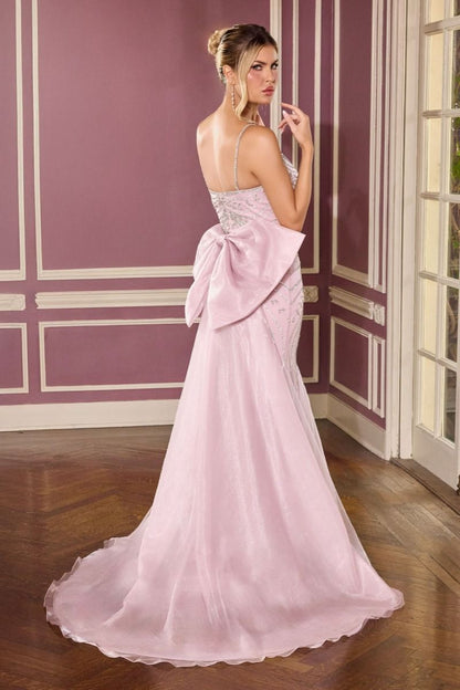 Metallic Crystal Fitted Dress