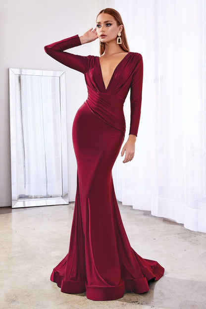 Fitted Stretch Jersey Gown