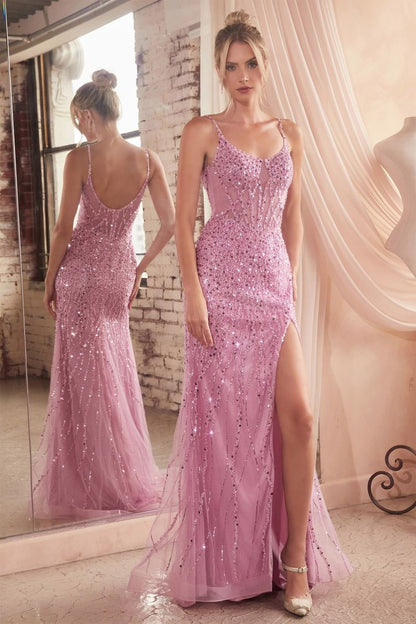 Sequin Fitted Gown