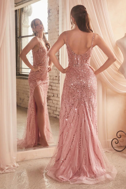 Sequin Fitted Gown