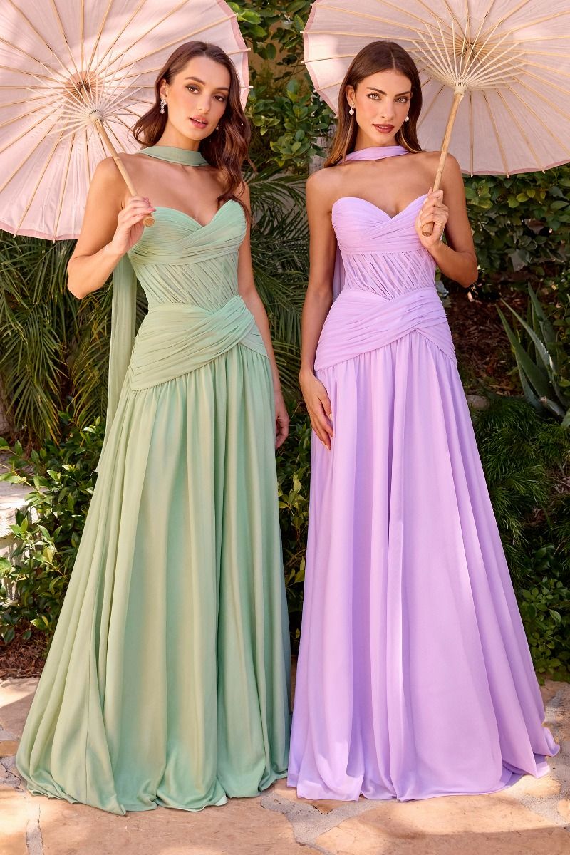Chiffon Dress Strapless