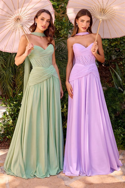 Chiffon Dress Strapless