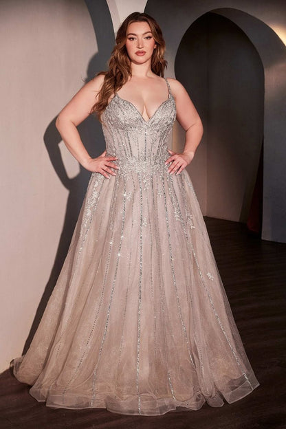 A-Line Layered Tulle Plus Size Dress – Tux-USA®