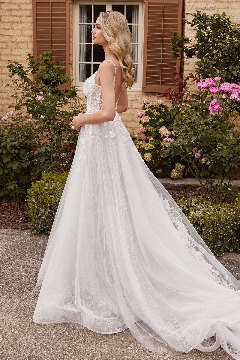 Layered lace outlet wedding dress