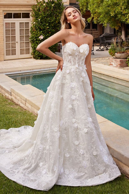 Strapless Wedding Ball Gown 10 / Off White Strapless Wedding Ball Gown 10 / Off White