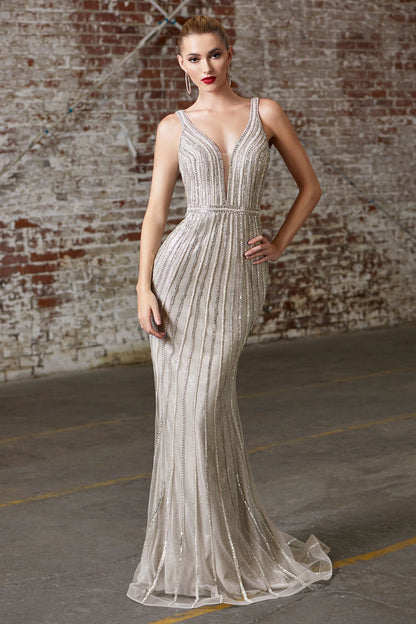 Fitted Embellished Gown