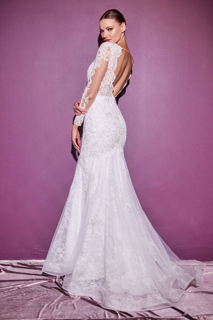 Layered Lace Mermaid Bridal Gown