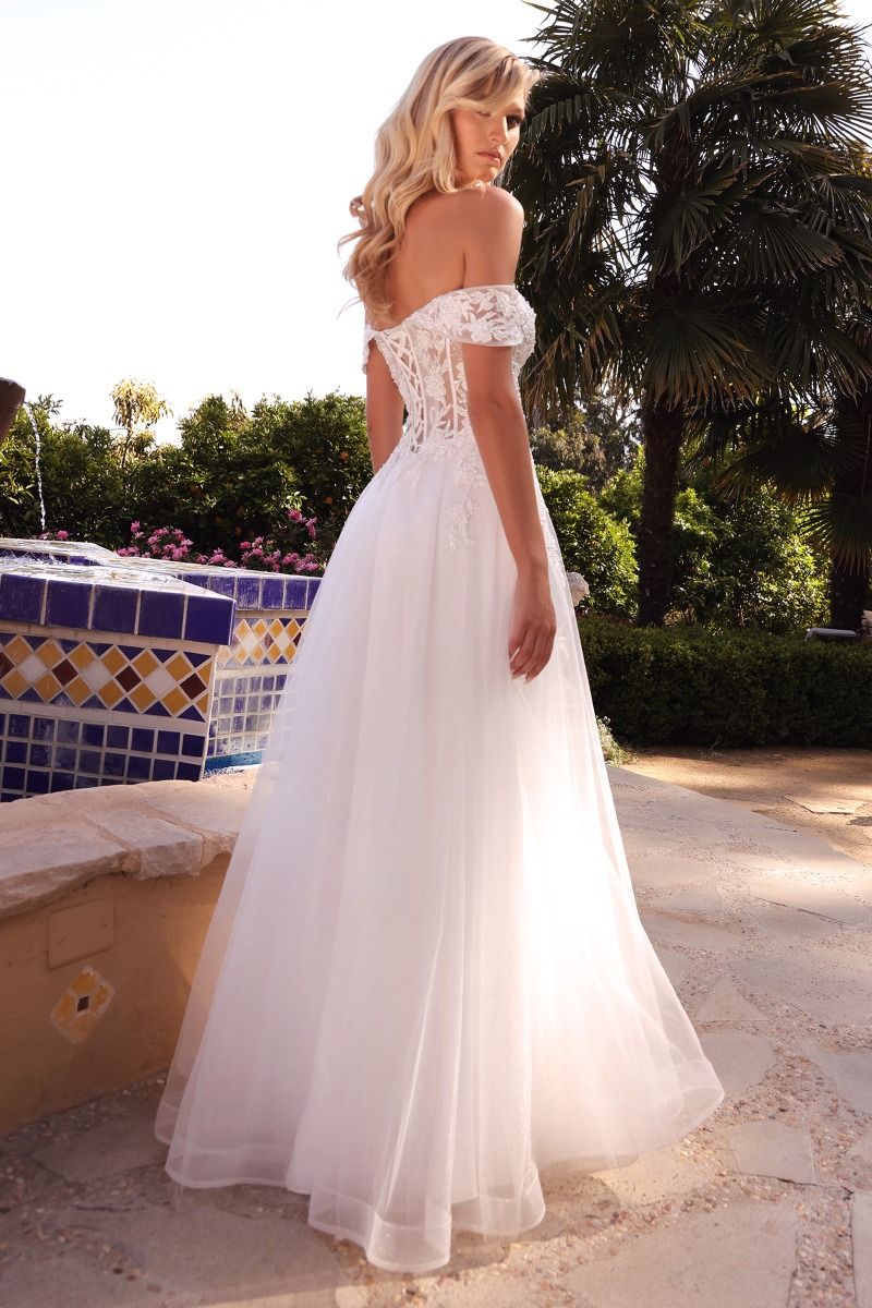 Lace Off The Shoulder Bridal Gown