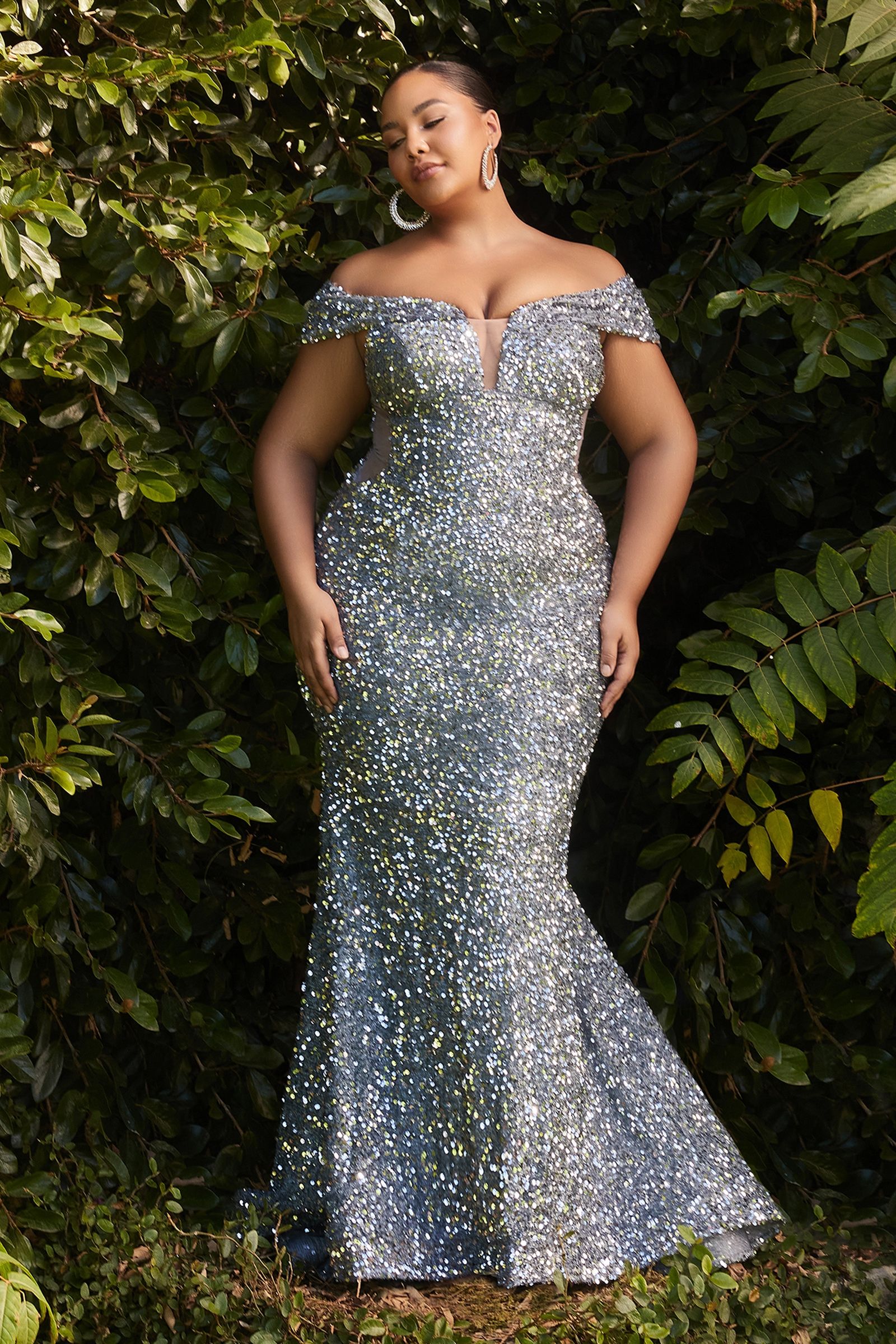 sachin and babi light blue dress Jewel x Badgley Mischka