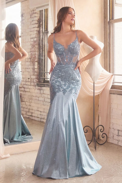 Glitter & Lace Mermaid Gown