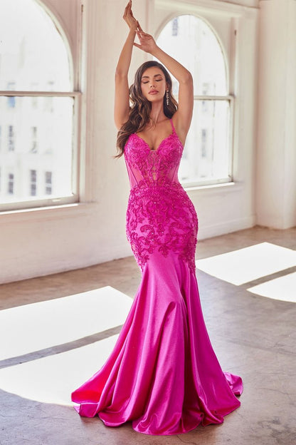 Glitter & Lace Mermaid Gown